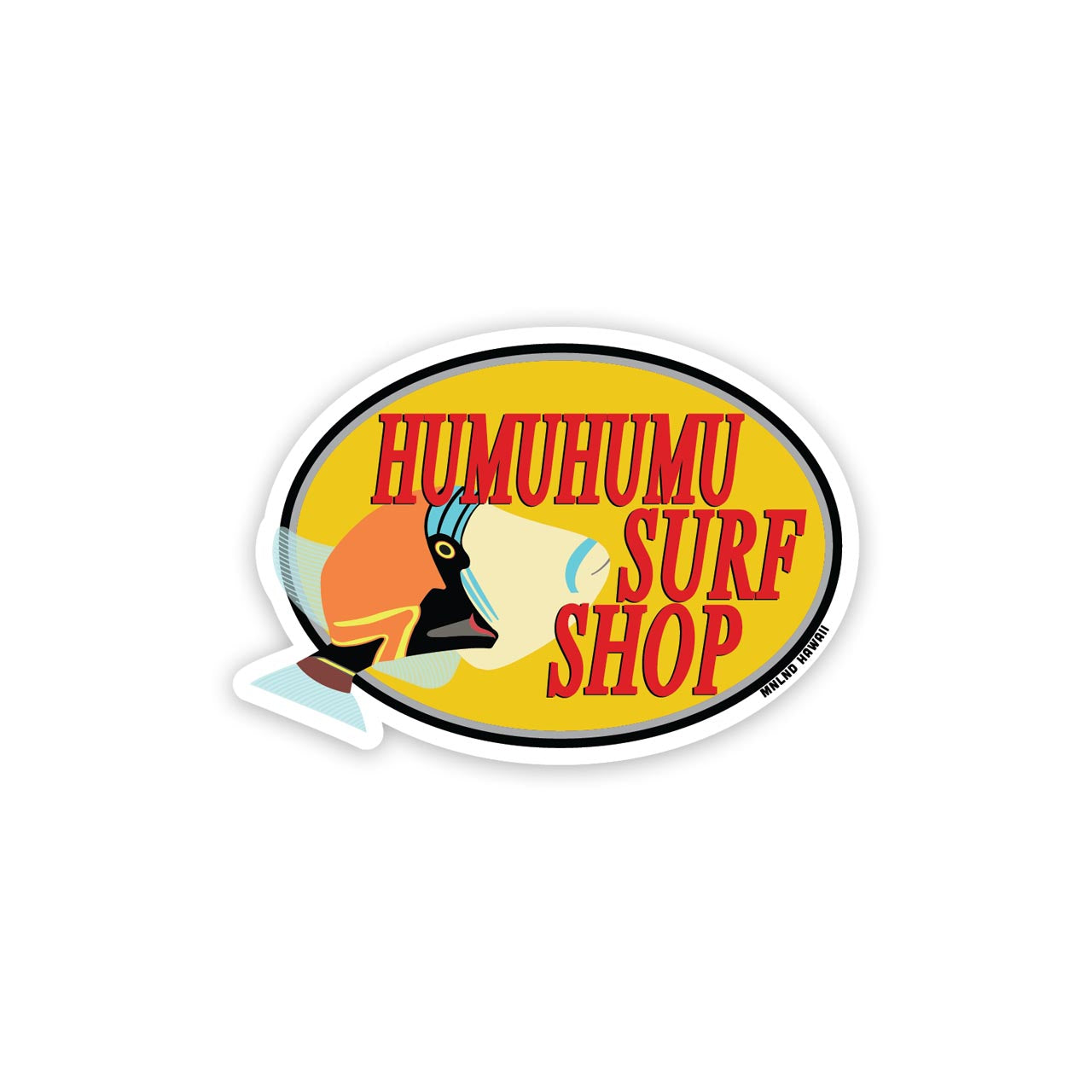 Humuhumu Surf Shop - 3 inch sticker